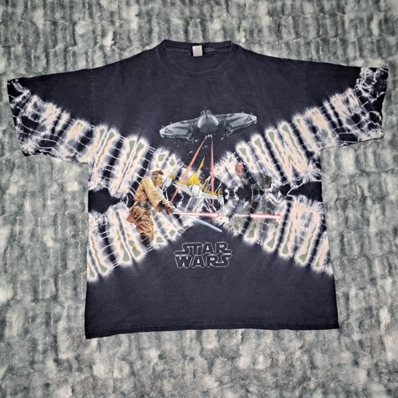 Vintage Star Wars Episode Promo Graphic T-Shirt Size